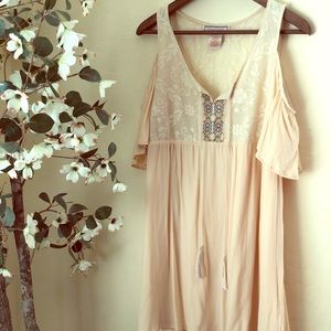 Cold shoulder flying tomato dress